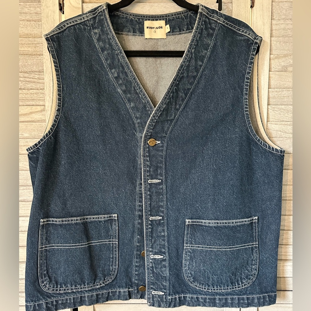 Roper Vest in Denim Sz S